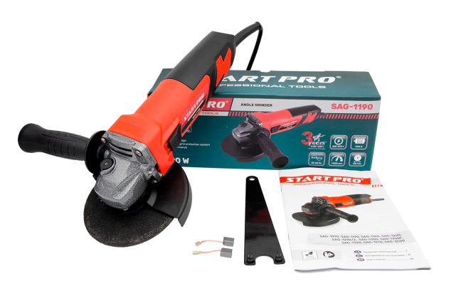 Углошлифовальная машина Start Pro SAG-1190 - Комплектация