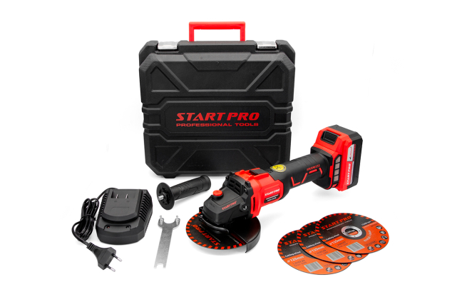 Шлифмашина угловая аккумуляторная Start Pro SAG2-21/2B BRUSHLESS - Комплектация