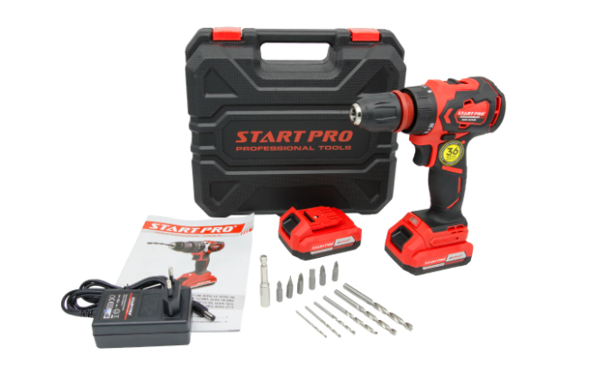 Шуруповерт аккумуляторный START PRO SCD2-12/2BD BRUSHLESS - Комплектация
