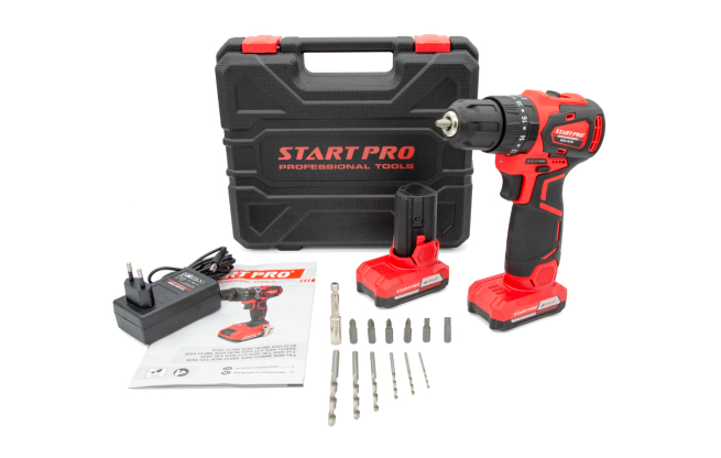 Шуруповерт акумуляторний START PRO SCD3-18/2B BRUSHLESS - Комплектація