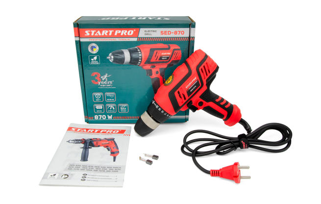 Дрель электрическая Start Pro SED-870 - Комплектация